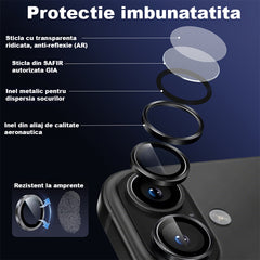 Privacy protection film for iPhone 14 PRO, HEYBINGO, 9H transparent antistatic tempered glass, with application kit, scratch resistant, does not leave fingerprints