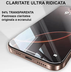 Privacy protection film for iPhone 14 PRO, HEYBINGO, 9H transparent antistatic tempered glass, with application kit, scratch resistant, does not leave fingerprints