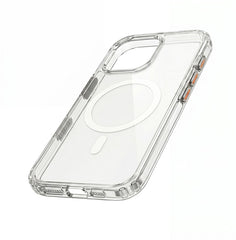 Husa iPhone 16 PRO Clear, HEYBINGO® X-MAN, transparenta slim, anti-soc, MagSafe, Buton Capacitiv pentru Camera Control