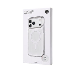 Husa iPhone 17 Alb, HEYBINGO®, design slim, MagSafe, Anti-Soc, Anti Zgarieturi, Clear Fusion Mag Cover