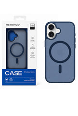 Husa iPhone 17 Albastra, HEYBINGO® X-Man, design slim, MagSafe, Anti-Soc, Anti Zgarieturi