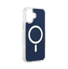 Husa iPhone 17 Albastra, HEYBINGO®, design slim, MagSafe, Anti-Soc, Anti Zgarieturi, Clear Fusion Mag Cover