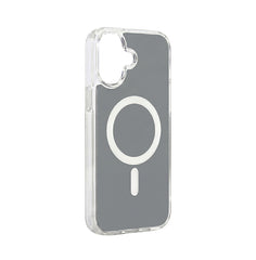 Husa iPhone 17 Gri, HEYBINGO®, design slim, MagSafe, Anti-Soc, Anti Zgarieturi, Clear Fusion Mag Cover