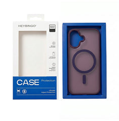 Husa iPhone 17 Mov, HEYBINGO® X-Man, design slim, MagSafe, Anti-Soc, Anti Zgarieturi