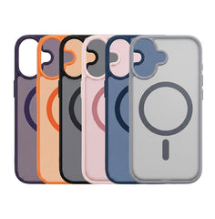 Husa iPhone 17 Albastra, HEYBINGO® X-Man, design slim, MagSafe, Anti-Soc, Anti Zgarieturi