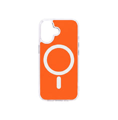 Husa iPhone 17 Portocalie, HEYBINGO®, design slim, MagSafe, Anti-Soc, Anti Zgarieturi, Clear Fusion Mag Cover