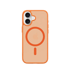 Husa iPhone 17 Portocaliu, HEYBINGO® X-Man, design slim, MagSafe, Anti-Soc, Anti Zgarieturi