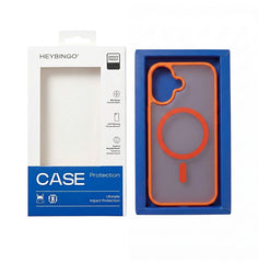 Husa iPhone 17 Portocaliu, HEYBINGO® X-Man, design slim, MagSafe, Anti-Soc, Anti Zgarieturi