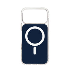 Husa iPhone 17 PRO Albastra, HEYBINGO®, design slim, MagSafe, Anti-Soc, Anti Zgarieturi, Clear Fusion Mag Cover