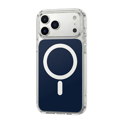 Husa iPhone 17 PRO Albastra, HEYBINGO®, design slim, MagSafe, Anti-Soc, Anti Zgarieturi, Clear Fusion Mag Cover