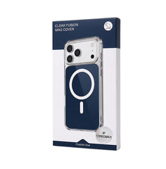 Husa iPhone 17 PRO MAX Albastra, HEYBINGO®, design slim, MagSafe, Anti-Soc, Anti Zgarieturi, Clear Fusion Mag Cover