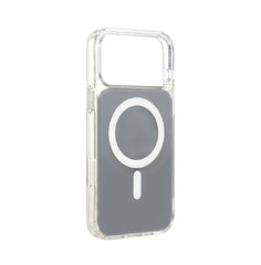 Husa iPhone 17 PRO Gri, HEYBINGO®, design slim, MagSafe, Anti-Soc, Anti Zgarieturi, Clear Fusion Mag Cover
