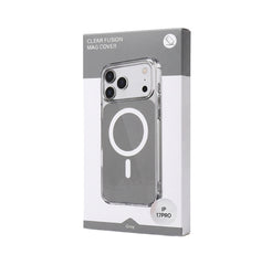 Husa iPhone 17 PRO Gri, HEYBINGO®, design slim, MagSafe, Anti-Soc, Anti Zgarieturi, Clear Fusion Mag Cover