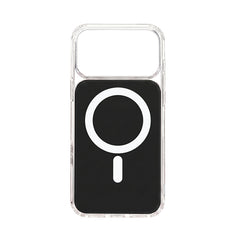 Husa iPhone 17 PRO MAX Negru, HEYBINGO®, design slim, MagSafe, Anti-Soc, Anti Zgarieturi, Clear Fusion Mag Cover