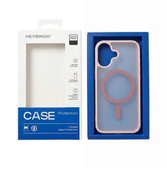 Husa iPhone 17 Roz, HEYBINGO® X-Man, design slim, MagSafe, Anti-Soc, Anti Zgarieturi