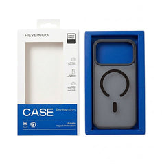 Husa iPhone 17 PRO Negru, HEYBINGO® X-Man, design slim, MagSafe, Anti-Soc, Anti Zgarieturi