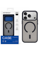 Husa iPhone 17 PRO Negru, HEYBINGO® X-Man, design slim, MagSafe, Anti-Soc, Anti Zgarieturi