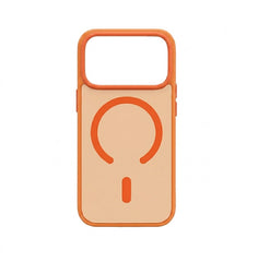 Husa iPhone 17 PRO Portocaliu, HEYBINGO® X-Man, design slim, MagSafe, Anti-Soc, Anti Zgarieturi