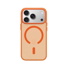 Husa iPhone 17 PRO Portocaliu, HEYBINGO® X-Man, design slim, MagSafe, Anti-Soc, Anti Zgarieturi