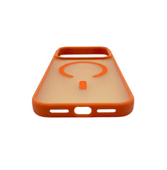 Husa iPhone 17 PRO Portocaliu, HEYBINGO® X-Man, design slim, MagSafe, Anti-Soc, Anti Zgarieturi