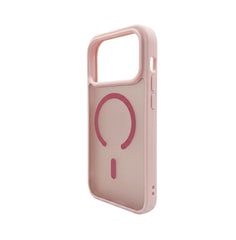 Husa iPhone 17 PRO Roz, HEYBINGO® X-Man, design slim, MagSafe, Anti-Soc, Anti Zgarieturi