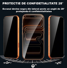 Folie Protectie Privacy Samsung Galaxy S24 Plus, HEYBINGO, E-SNAP, din Sticla Securizata Duritate 9H, Cu Kit de Aplicare Instanta si Functie Automata de Indepartare a Prafului, Rezistenta la zgarieturi, Protectie Ecran Premium