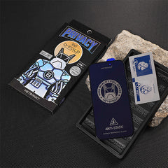 Privacy protection film for iPhone 14 PRO, HEYBINGO, 9H transparent antistatic tempered glass, with application kit, scratch resistant, does not leave fingerprints 