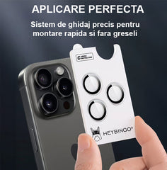 Privacy protection film for iPhone 14 PRO, HEYBINGO, 9H transparent antistatic tempered glass, with application kit, scratch resistant, does not leave fingerprints 