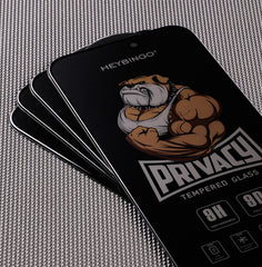 Folie Telefon Privacy iPhone 16 PLUS HEYBINGO, din Sticla Securizata Duritate 9H