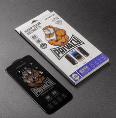 Folie Telefon Privacy iPhone 16 PLUS HEYBINGO, din Sticla Securizata Duritate 9H