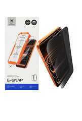 Folie Sticla Privacy Samsung Galaxy S25, HEYBINGO, E-SNAP, din Sticla Securizata Duritate 9H, Cu Kit de Aplicare Instanta si Functie Automata de Indepartare a Prafului, Rezistenta la zgarieturi, Protectie Ecran Premium
