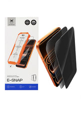 Folie Protectie Privacy Samsung Galaxy S24 Plus, HEYBINGO, E-SNAP, 2 Buc, din Sticla Securizata Duritate 9H, Cu Kit de Aplicare Instanta si Functie Automata de Indepartare a Prafului, Rezistenta la zgarieturi, Protectie Ecran Premium