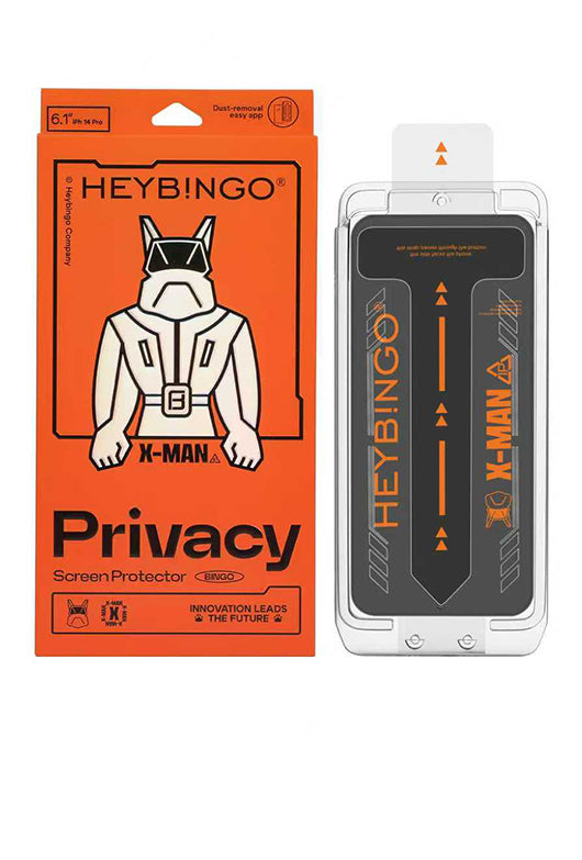 Folie Telefon Privacy iPhone 16 PRO MAX HEYBINGO, cu Kit de Aplicare