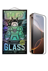 Folie de Sticla iPhone 14 PRO HEYBINGO, 9H RTS HD din Sticla Securizata Antistatica Transparenta, cu Kit Aplicare, Rezistenta la Zgarieturi, Nu Lasa Amprente