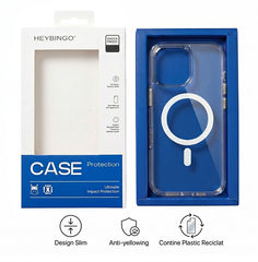 Husa iPhone 16 PRO Clear, HEYBINGO® X-MAN, transparenta slim, anti-soc, MagSafe, Buton Capacitiv pentru Camera Control
