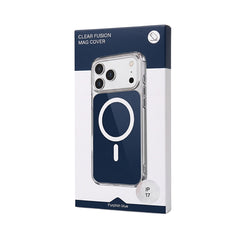 Husa iPhone 17 Albastra, HEYBINGO®, design slim, MagSafe, Anti-Soc, Anti Zgarieturi, Clear Fusion Mag Cover