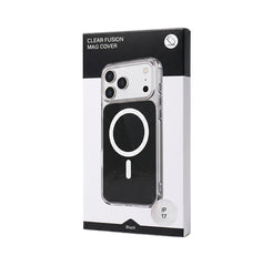 Husa iPhone 17 Negru, HEYBINGO®, design slim, MagSafe, Anti-Soc, Anti Zgarieturi, Clear Fusion Mag Cover