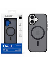 Husa iPhone 17 Negru, HEYBINGO® X-Man, design slim, MagSafe, Anti-Soc, Anti Zgarieturi