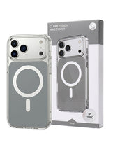 Husa iPhone 17 PRO Gri, HEYBINGO®, design slim, MagSafe, Anti-Soc, Anti Zgarieturi, Clear Fusion Mag Cover