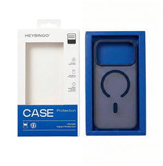 Husa iPhone 17 PRO Albastra, HEYBINGO® X-Man, design slim, MagSafe, Anti-Soc, Anti Zgarieturi
