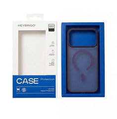 Husa iPhone 17 PRO Mov, HEYBINGO® X-Man, design slim, MagSafe, Anti-Soc, Anti Zgarieturi