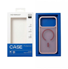 Husa iPhone 17 PRO Roz, HEYBINGO® X-Man, design slim, MagSafe, Anti-Soc, Anti Zgarieturi